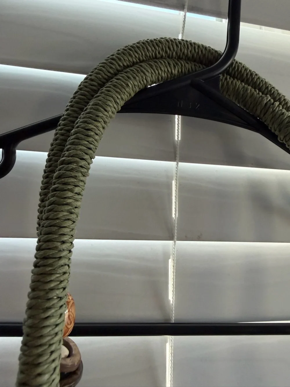 Sun N Sand Handwoven Floral Rope Tote in Olive Green and Natural ππ€ - Picture 3 of 7